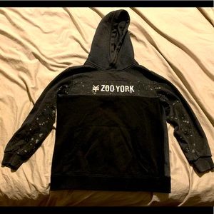 Zoo York Dark Gray/Black, pullover hoodie. Size 14